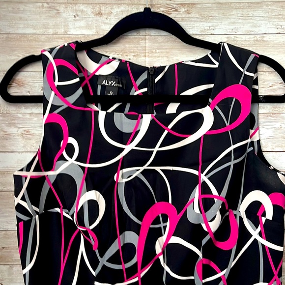 Pink, Black, Grey Dress - Picture 3 of 5